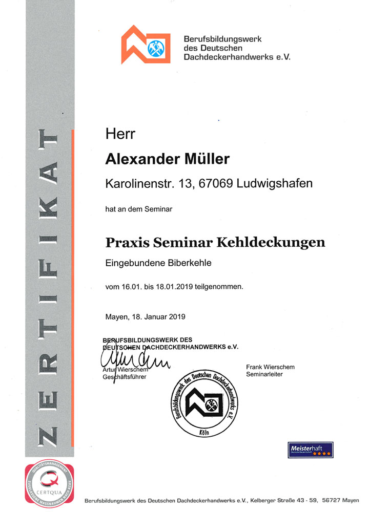 Seminar Kehldeckungen